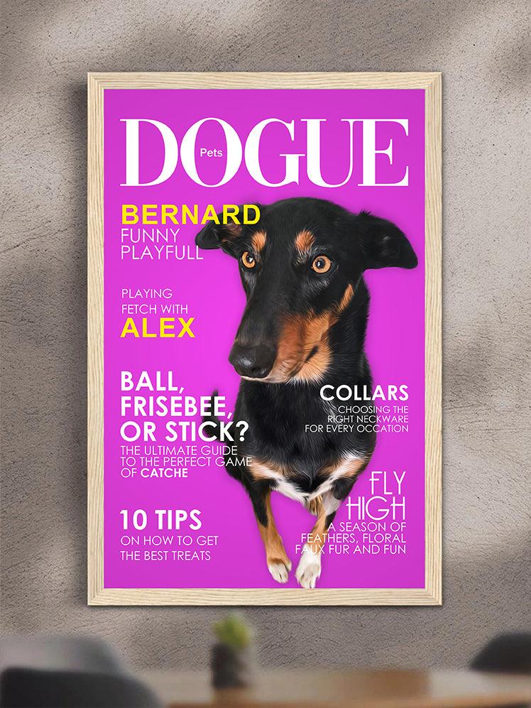 Dogue Magazine Cover - Custom Pet Poster - NextGenPaws Pet Portraits