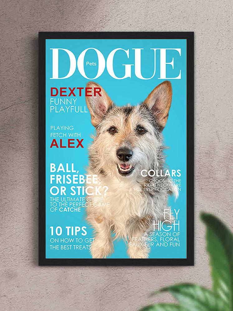 Dogue Magazine Cover - Custom Pet Poster - NextGenPaws Pet Portraits