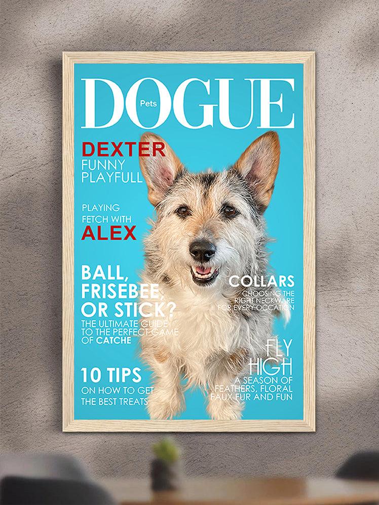 Dogue Magazine Cover - Custom Pet Poster - NextGenPaws Pet Portraits