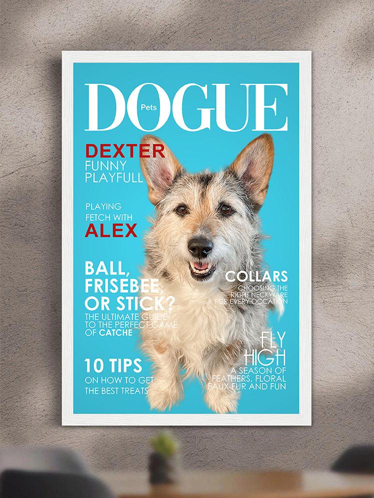 Dogue Magazine Cover - Custom Pet Poster - NextGenPaws Pet Portraits