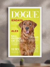 Load image into Gallery viewer, Dogue Magazine Cover - Custom Pet Poster - NextGenPaws Pet Portraits