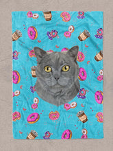 Load image into Gallery viewer, Funky Designs  | Donuts - Custom Pet Blankets - NextGenPaws Pet Portraits