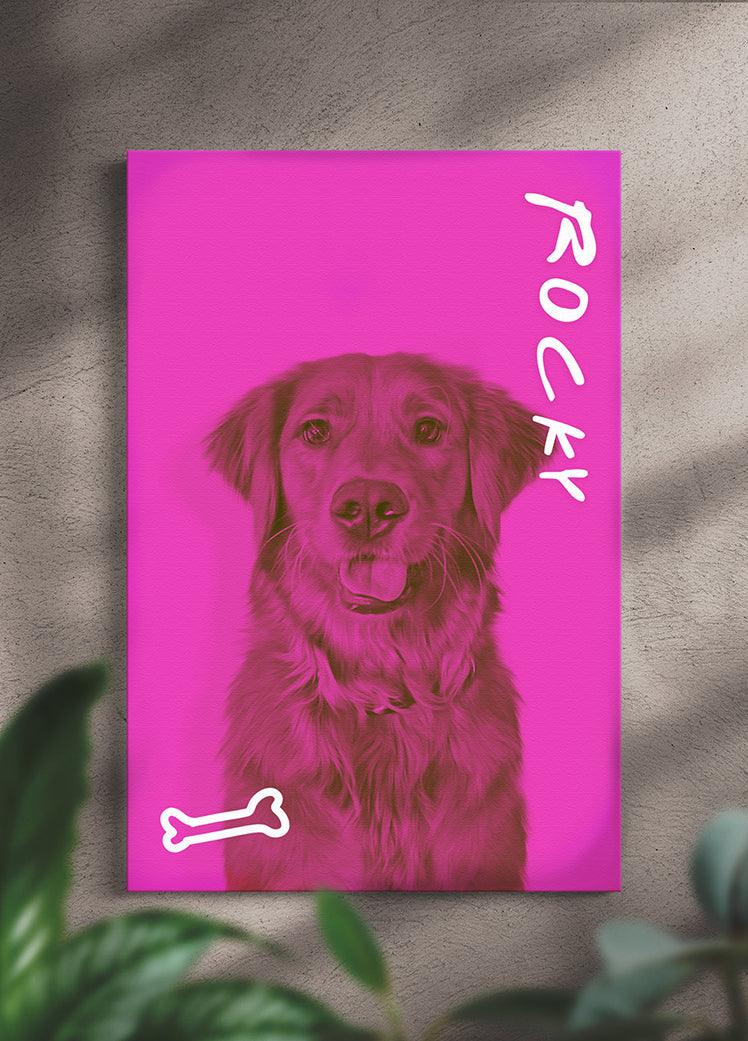 DuoTone Paws - Custom Pet Portrait - NextGenPaws Pet Portraits