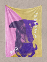 Load image into Gallery viewer, DuoTone Paws - Custom Pet Blanket - NextGenPaws Pet Portraits