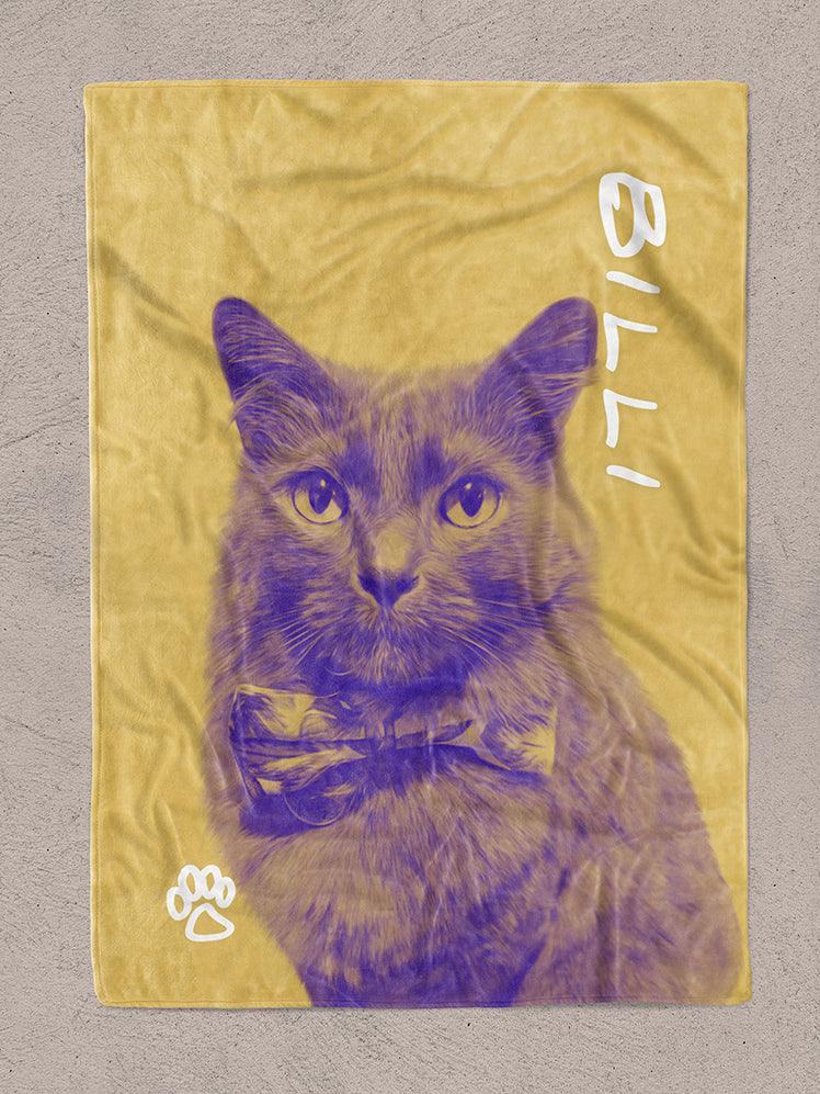 DuoTone Paws - Custom Pet Blanket - NextGenPaws Pet Portraits