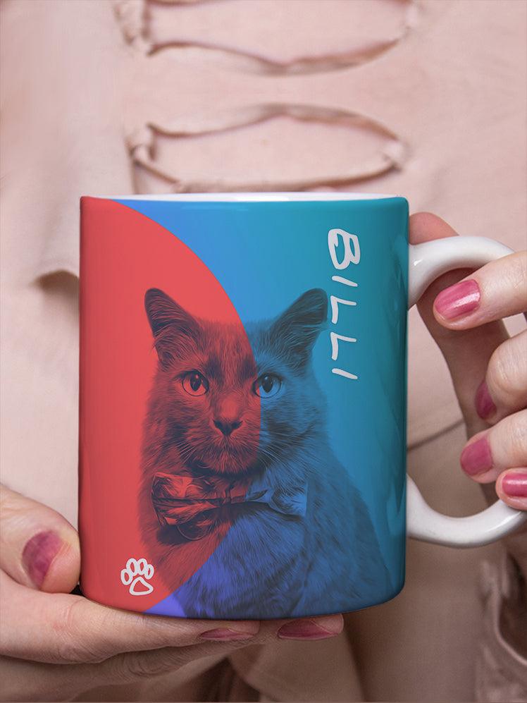 DuoTone Paws - Custom Pet Mug - NextGenPaws Pet Portraits