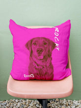 Load image into Gallery viewer, DuoTone Paws - Custom Pet Pillow - NextGenPaws Pet Portraits