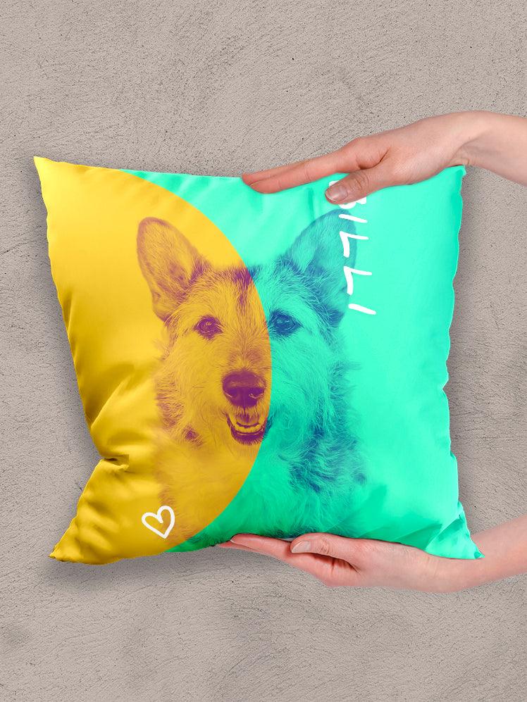 DuoTone Paws - Custom Pet Pillow - NextGenPaws Pet Portraits