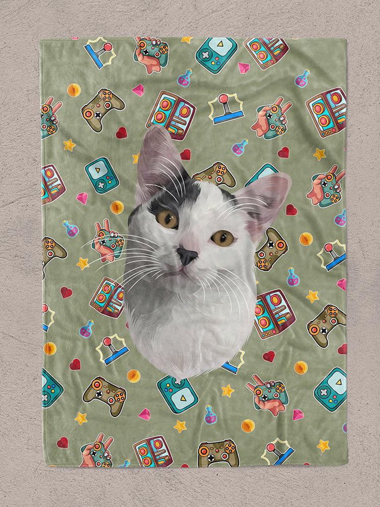 Funky Designs | Gamer - Custom Pet Blankets - NextGenPaws Pet Portraits