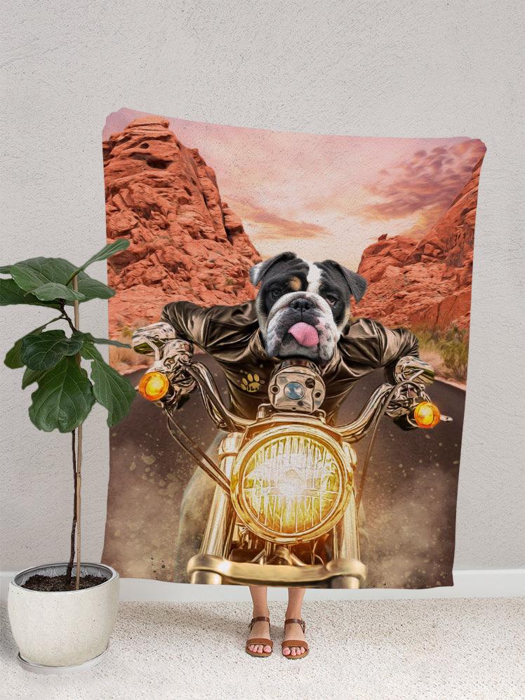 Harley Pawson - Custom Pet Blanket - NextGenPaws Pet Portraits