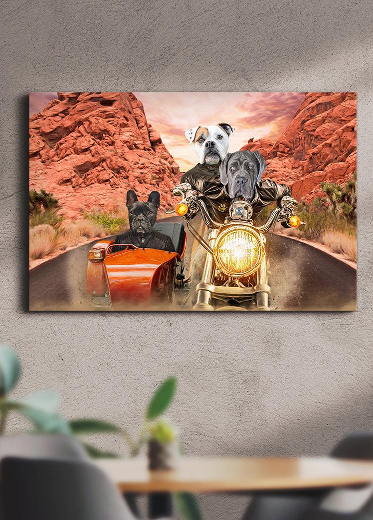 Harley Pawson - Custom Sibling Pet Portrait - NextGenPaws Pet Portraits