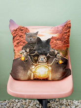 Load image into Gallery viewer, Harley Pawson - Custom Sibling Pet Pillow - NextGenPaws Pet Portraits