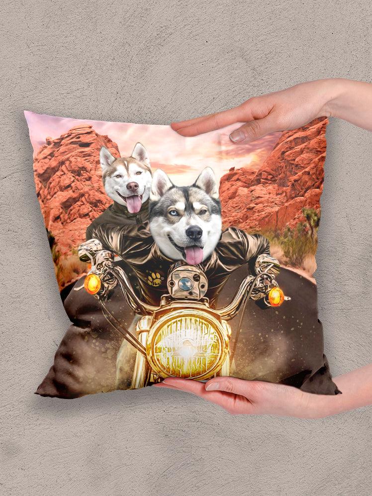 Harley Pawson - Custom Sibling Pet Pillow - NextGenPaws Pet Portraits