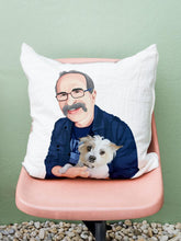 Load image into Gallery viewer, Human and Pet Design - Custom Pet Pillow - NextGenPaws Pet Portraits