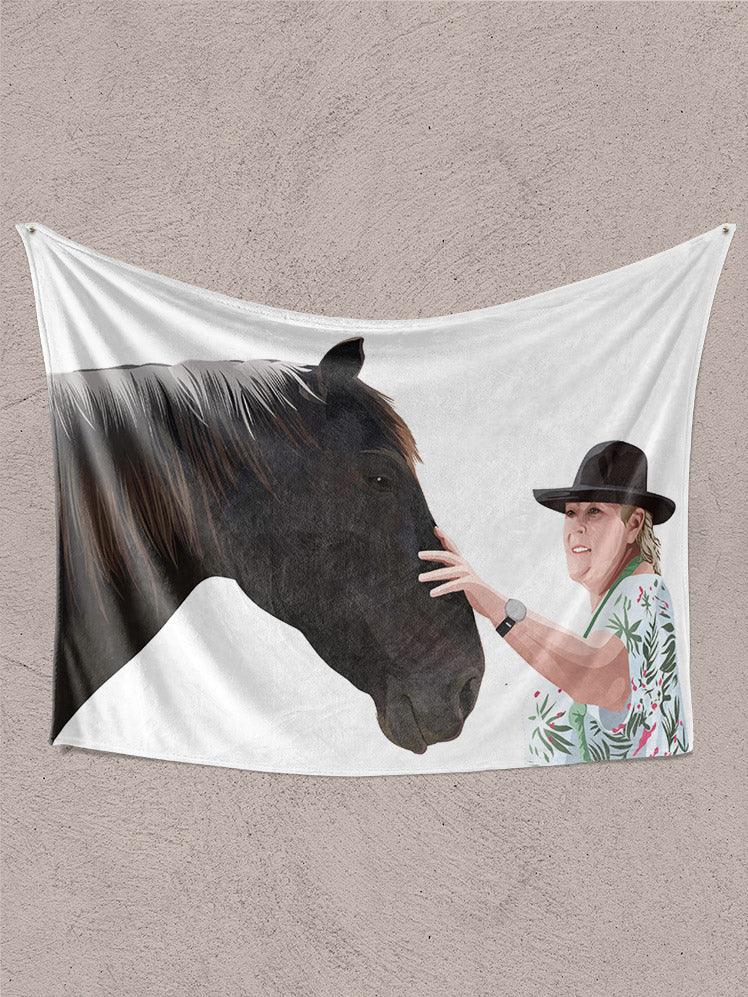 Human and Pet Design - Custom Pet Blanket - NextGenPaws Pet Portraits