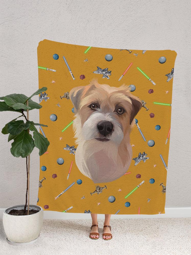 Funky Designs | Lightsaber - Custom Pet Blankets - NextGenPaws Pet Portraits