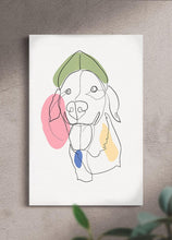 Load image into Gallery viewer, Line Art - Custom Pet Canvas - NextGenPaws Pet Portraits