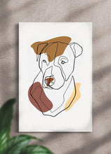 Load image into Gallery viewer, Line Art - Custom Pet Canvas - NextGenPaws Pet Portraits