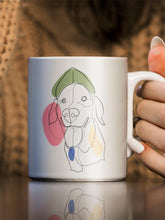 Load image into Gallery viewer, Line Art - Custom Pet Mug - NextGenPaws Pet Portraits