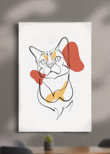 Load image into Gallery viewer, Line Art - Custom Pet Canvas - NextGenPaws Pet Portraits