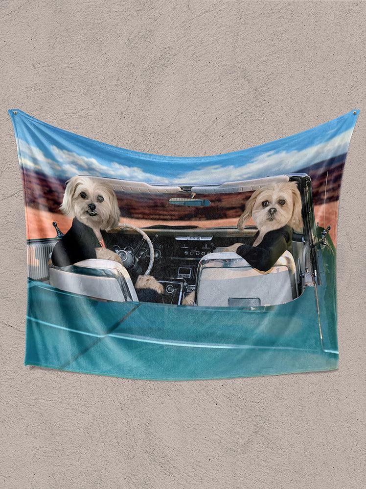 Louis and Thelma Sibling - Custom Pet Blanket - NextGenPaws Pet Portraits