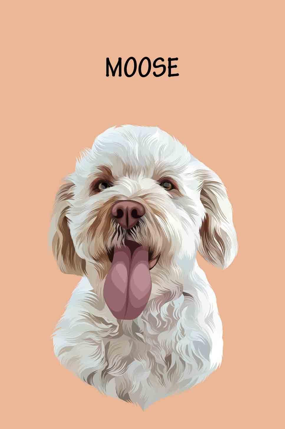Minimalist Design - Custom Pet Portrait - NextGenPaws Pet Portraits
