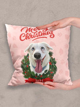 Load image into Gallery viewer, Merry Christmas - Custom Pet Pillow - NextGenPaws Pet Portraits