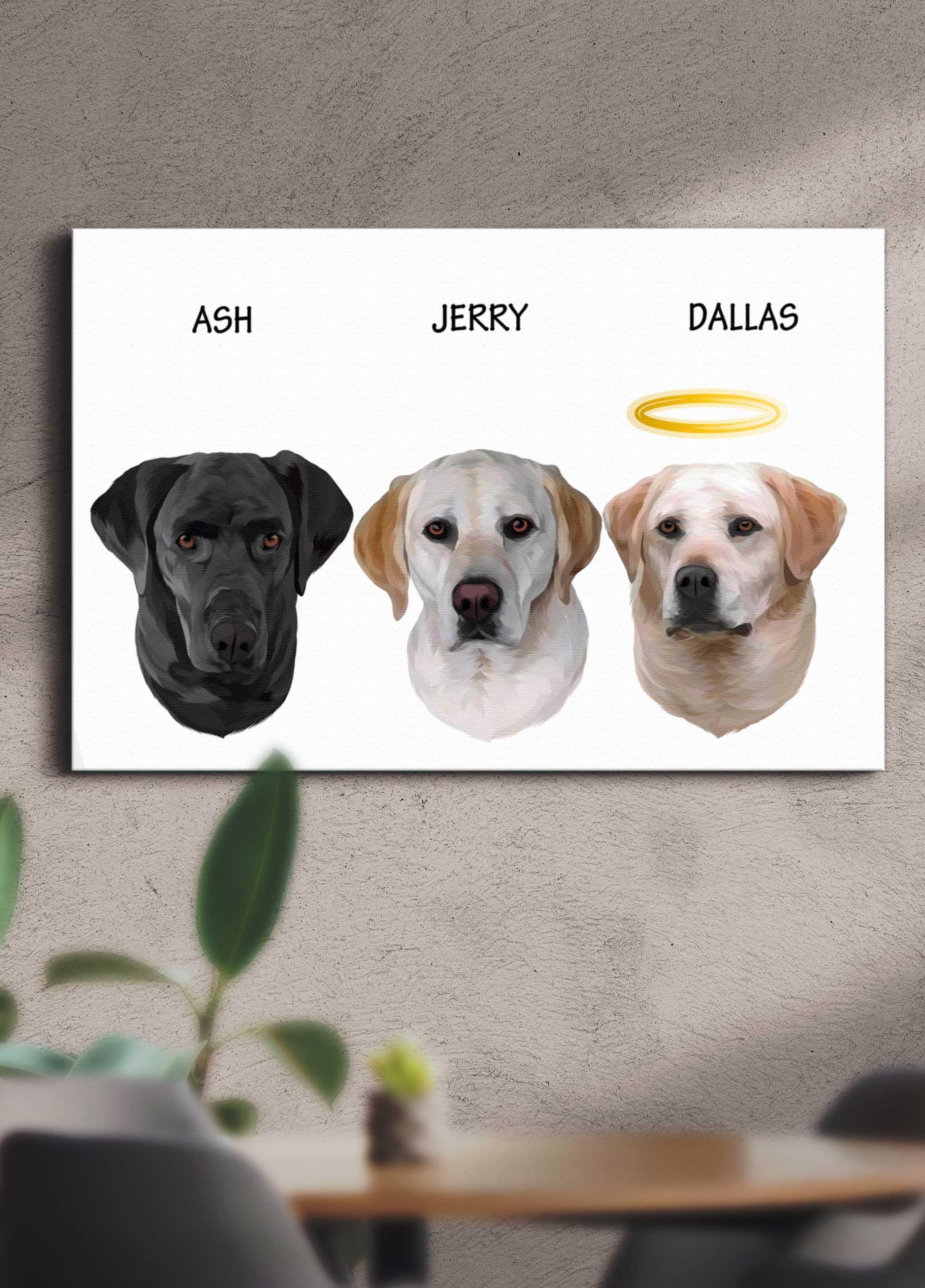 Minimalist Sibling Design - Custom Pet Portrait - NextGenPaws Pet Portraits