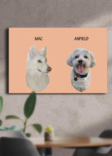 Load image into Gallery viewer, Minimalist Sibling Design - Custom Pet Portrait - NextGenPaws Pet Portraits