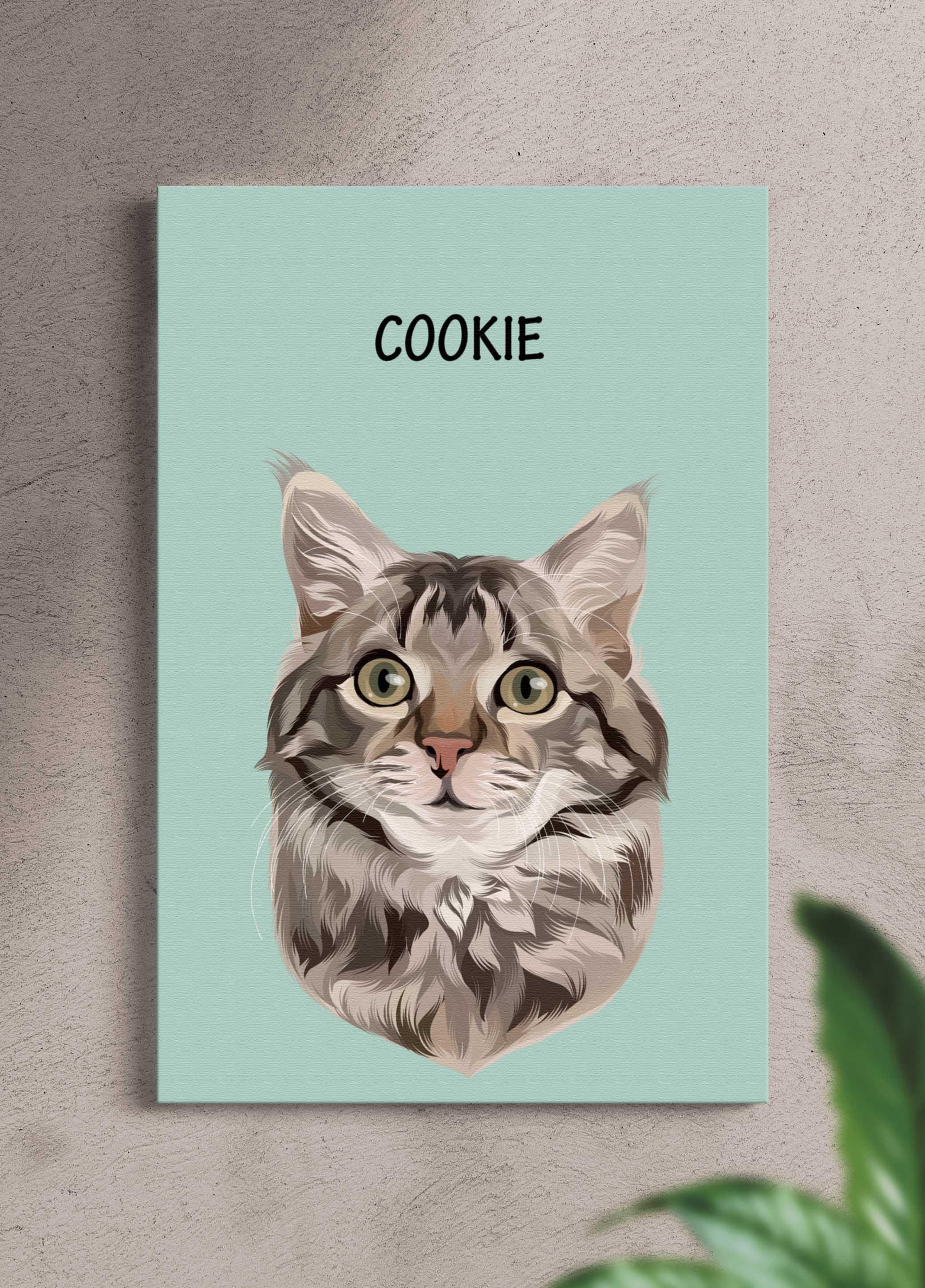 Minimalist Design - Custom Pet Portrait - NextGenPaws Pet Portraits
