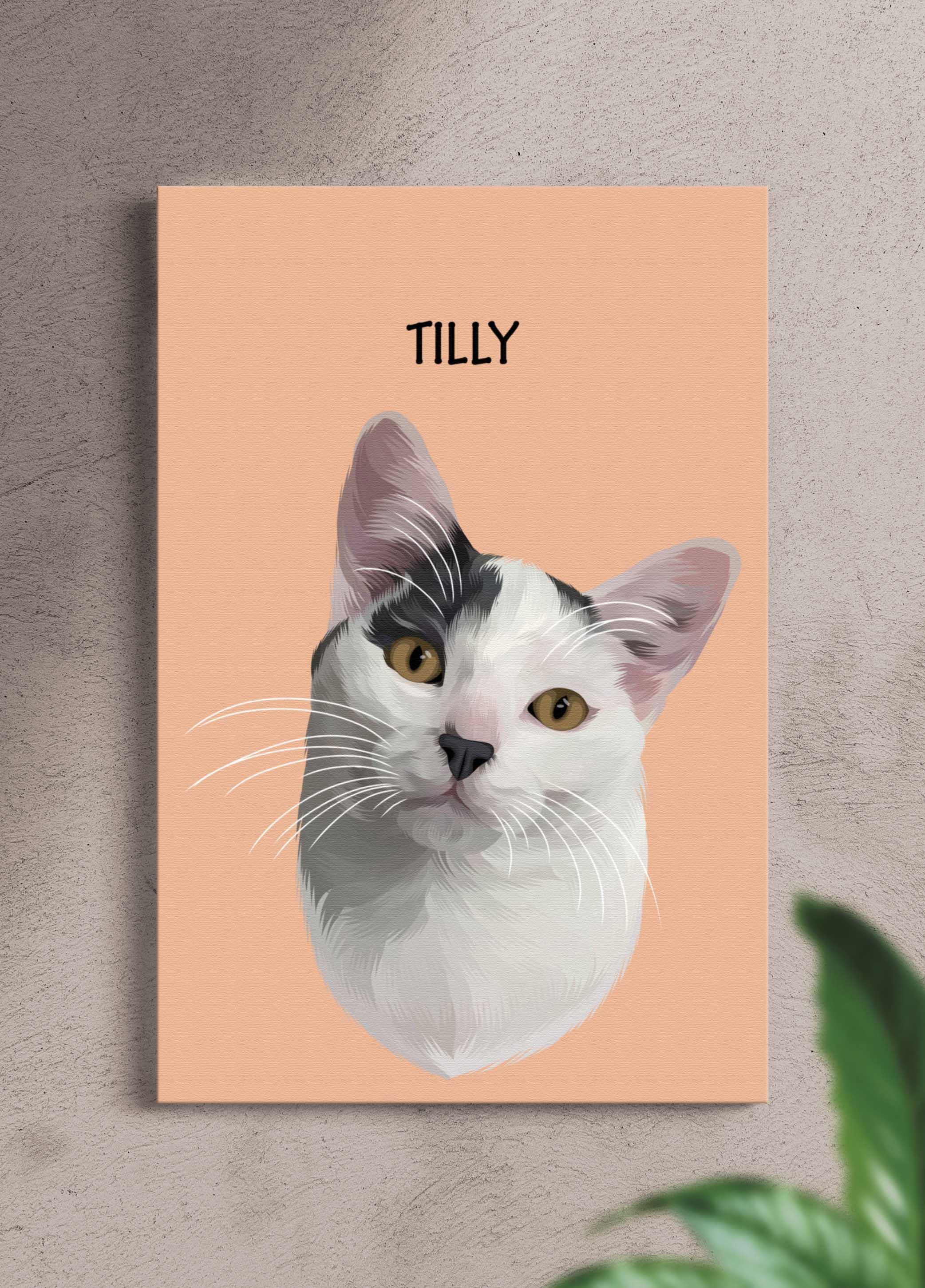 Minimalist Design - Custom Pet Portrait - NextGenPaws Pet Portraits