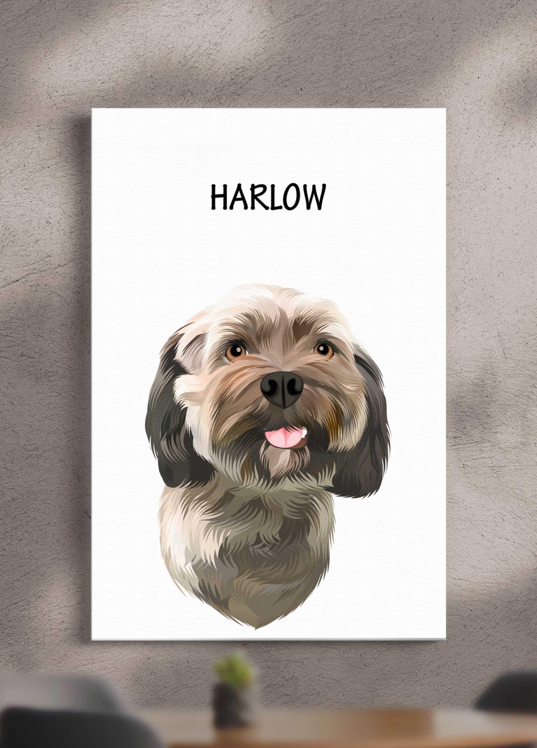 Minimalist Design - Custom Pet Portrait - NextGenPaws Pet Portraits