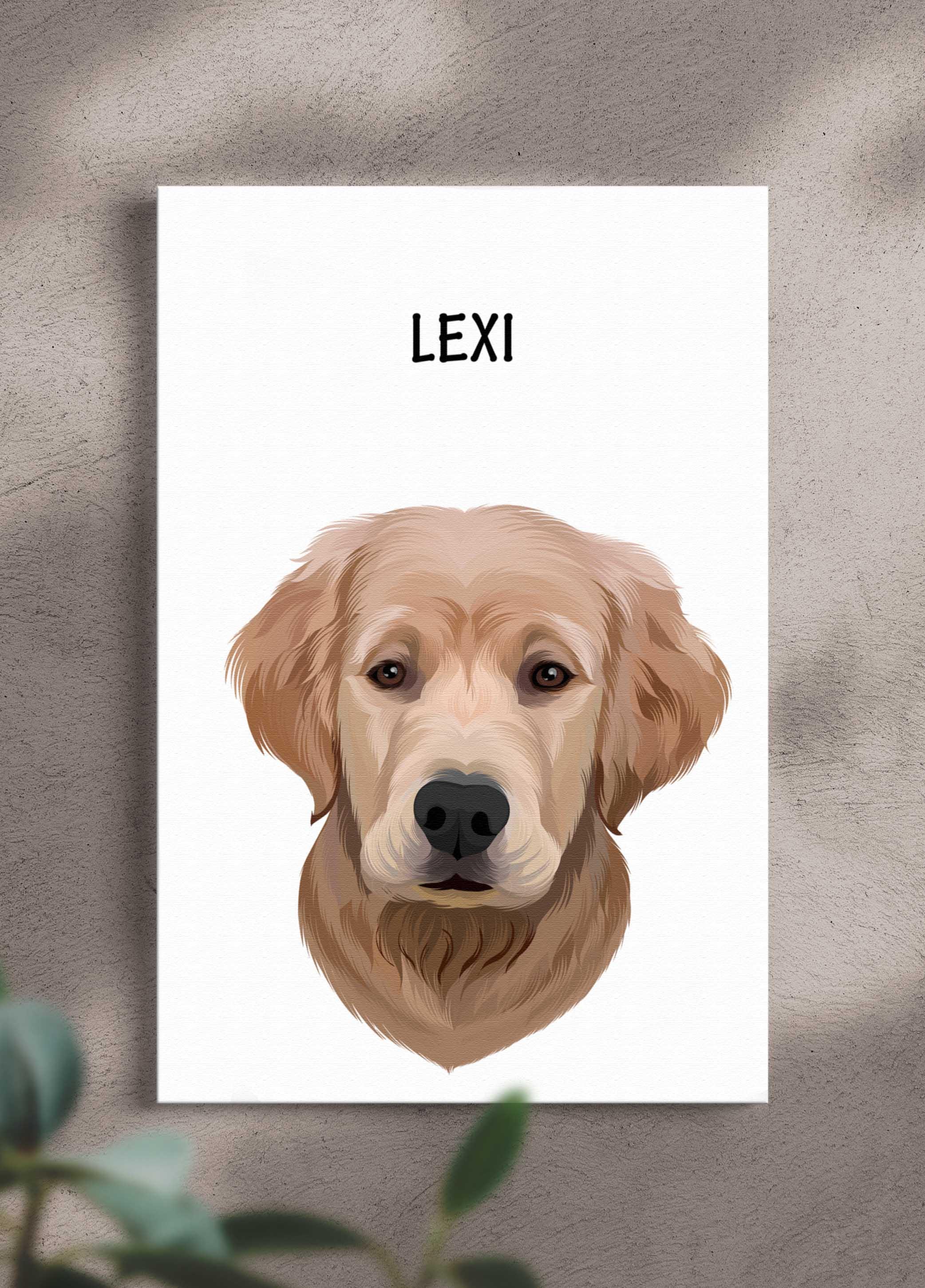 Minimalist Design - Custom Pet Portrait - NextGenPaws Pet Portraits