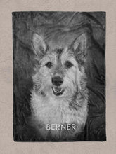 Load image into Gallery viewer, ModerNoir - Custom Pet Blanket - NextGenPaws Pet Portraits