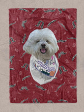 Load image into Gallery viewer, Funky Designs | Moustache - Custom Pet Blankets - NextGenPaws Pet Portraits