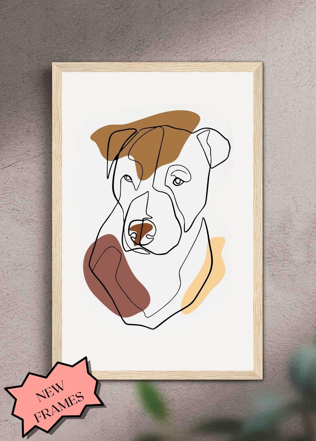 Line Art - Custom Pet Frames - NextGenPaws Pet Portraits