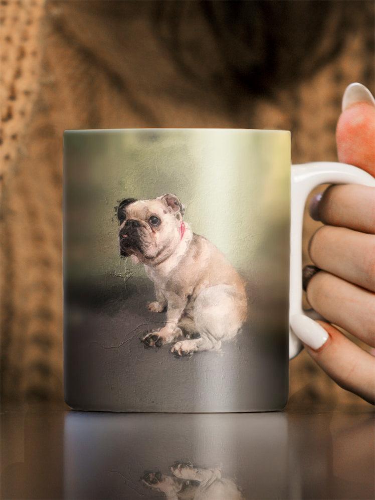 Craquelure Oil Painting - Custom Pet Mug - NextGenPaws Pet Portraits