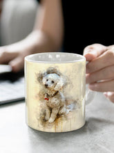 Load image into Gallery viewer, WaterColour - Custom Pet Mug - NextGenPaws Pet Portraits
