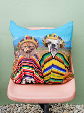 Load image into Gallery viewer, The Pawnchos - Custom Sibling Pet Pillow - NextGenPaws Pet Portraits