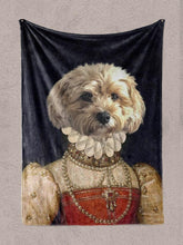 Load image into Gallery viewer, The Pearled Lady - Custom Pet Blanket - NextGenPaws Pet Portraits