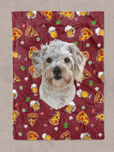 Load image into Gallery viewer, Funky Designs | Pizza & Beer - Custom Pet Blankets - NextGenPaws Pet Portraits