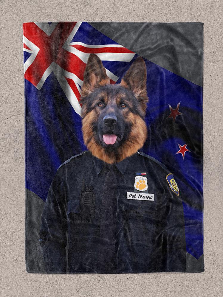 The Policeman - Custom Pet Blanket - NextGenPaws Pet Portraits