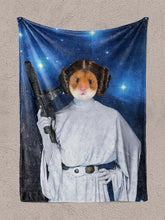 Load image into Gallery viewer, Princess Leiapaw - Custom Pet Blanket - NextGenPaws Pet Portraits
