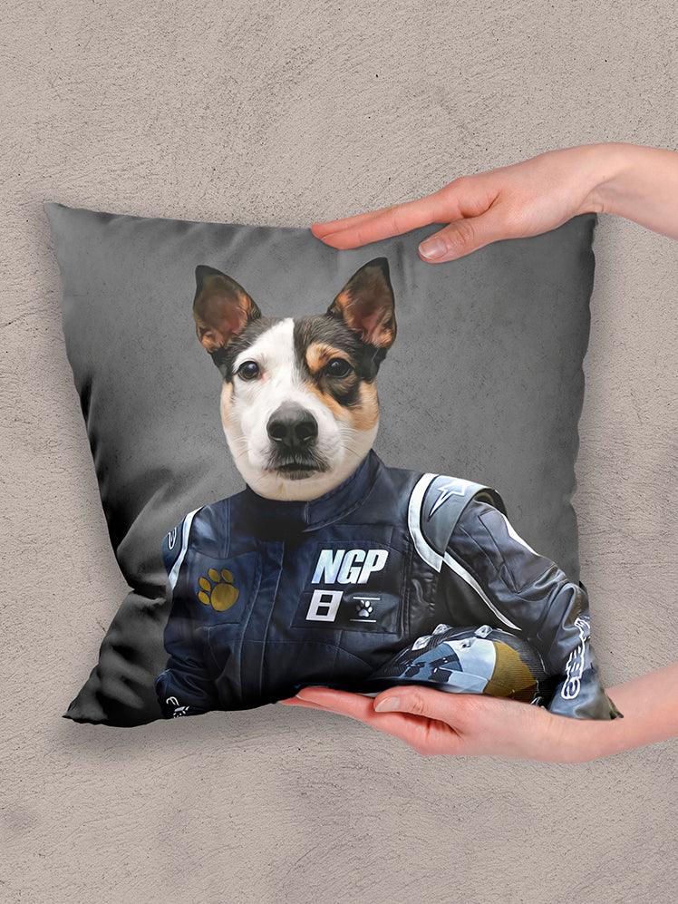 The Racer - Custom Pet Pillow - NextGenPaws Pet Portraits