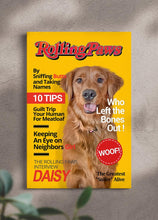 Load image into Gallery viewer, Rolling Paws Magazine Cover - Custom Pet Portrait - NextGenPaws Pet Portraits