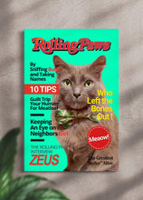 Load image into Gallery viewer, Rolling Paws Magazine Cover - Custom Pet Portrait - NextGenPaws Pet Portraits