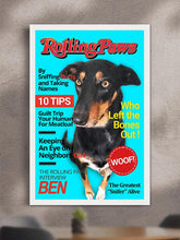 Load image into Gallery viewer, Rolling Paws Magazine Cover - Custom Pet Poster - NextGenPaws Pet Portraits