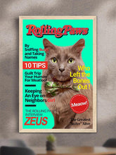 Load image into Gallery viewer, Rolling Paws Magazine Cover - Custom Pet Poster - NextGenPaws Pet Portraits