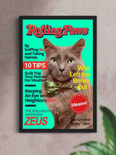 Load image into Gallery viewer, Rolling Paws Magazine Cover - Custom Pet Poster - NextGenPaws Pet Portraits