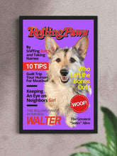 Load image into Gallery viewer, Rolling Paws Magazine Cover - Custom Pet Poster - NextGenPaws Pet Portraits